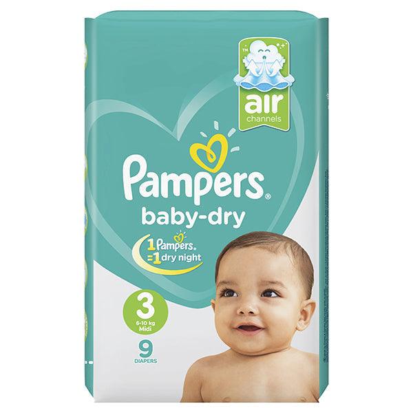 PAMPERS MIDI 5-9KG SIZE 3 36PCS DIPERS - Nazar Jan's Supermarket