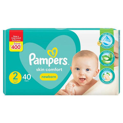 PAMPERS NEW BORN 3-7KG SIZE 2 40 DIPERS - Nazar Jan's Supermarket
