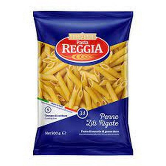 PASTA REGGIA (34) PANNE ZITI RIGATE 500G - Nazar Jan's Supermarket