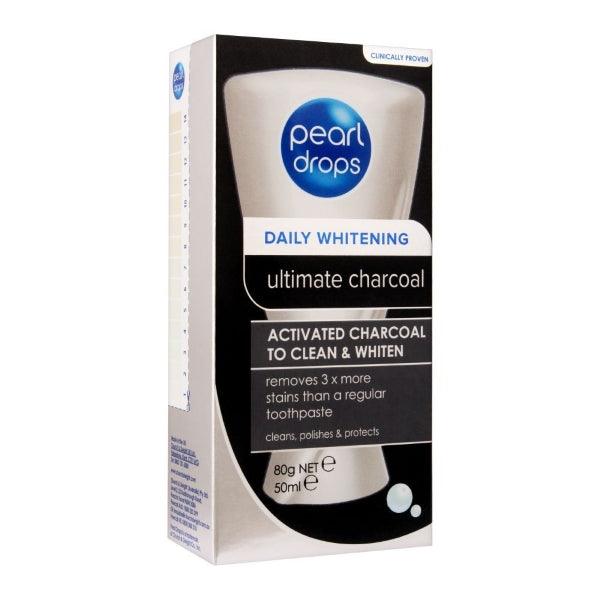PEARL DROPS DAILY CHARCOAL CLEAN & WHITE T/PASTE 50ML - Nazar Jan's Supermarket
