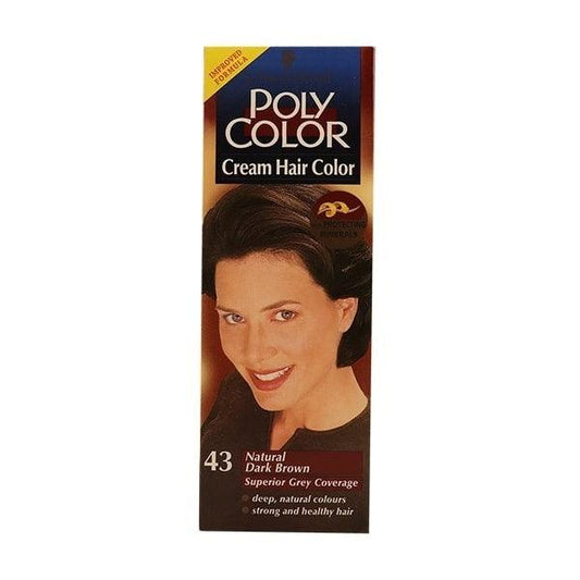 POLY COLOR NATURAL DARK BROWN H/COLOR 43 45ML - Nazar Jan's Supermarket