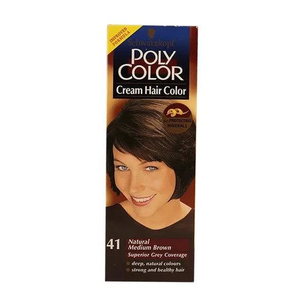 POLY COLOR NATURAL MEDIUM BROWN H/COLOR 41 45ML - Nazar Jan's Supermarket