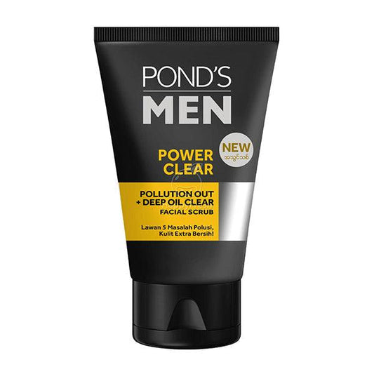 POND`S MAN POWER CLEAR FACIAL SCRUB 100GM - Nazar Jan's Supermarket