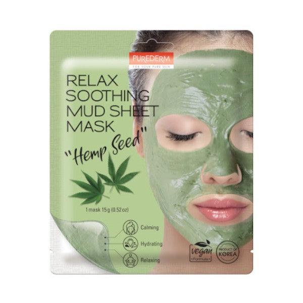 PUREDERM MUD SHEET MASK HEMP SEED 10G - Nazar Jan's Supermarket