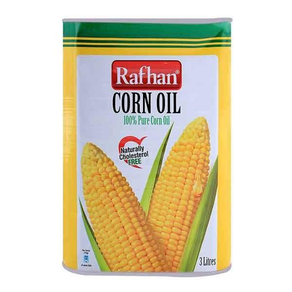 RAFHAN CORN OIL 3LTR TIN - Nazar Jan's Supermarket
