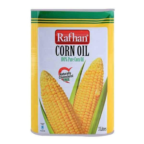 RAFHAN CORN OIL 3LTR TIN - Nazar Jan's Supermarket