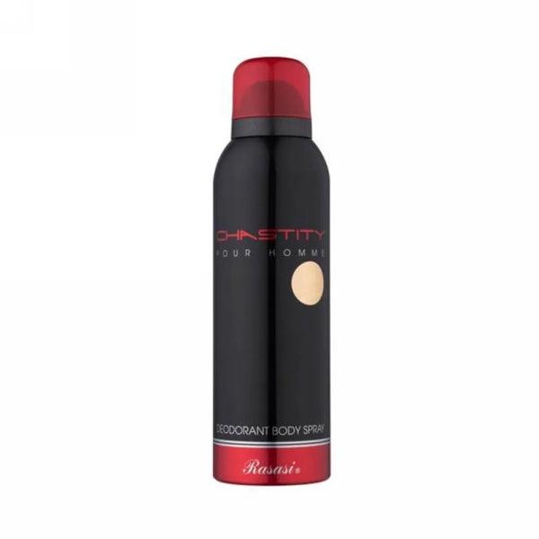 RASASI CHASTITY POUR HOMME BODY SPRAY 200ML - Nazar Jan's Supermarket