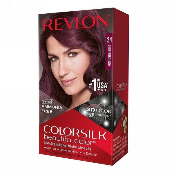 REVLON HAIR COLOR SILK 34 DEEP BURGUNDY - Nazar Jan's Supermarket