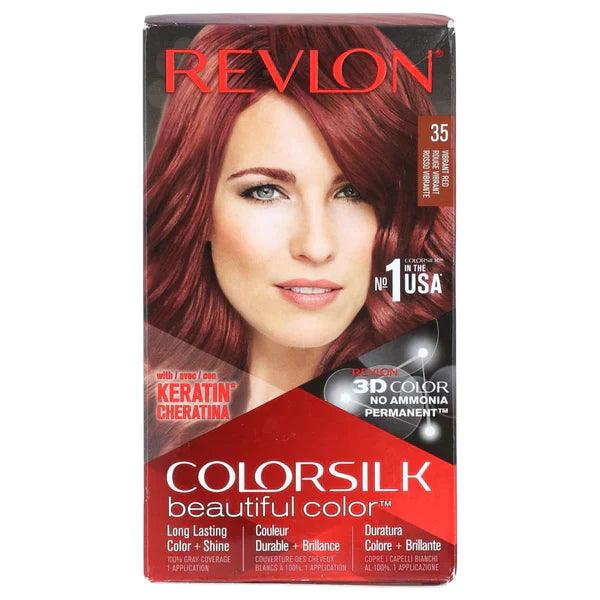 REVLON HAIR COLOR SILK 35 VIBRANT RED - Nazar Jan's Supermarket