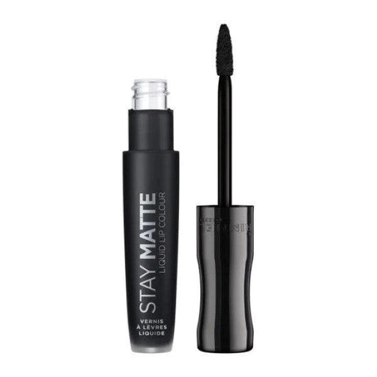 RIMMEL STAY MATTE LIQUID LIP COLOR 840 PITCH BLACK 5.5ML - Nazar Jan's Supermarket