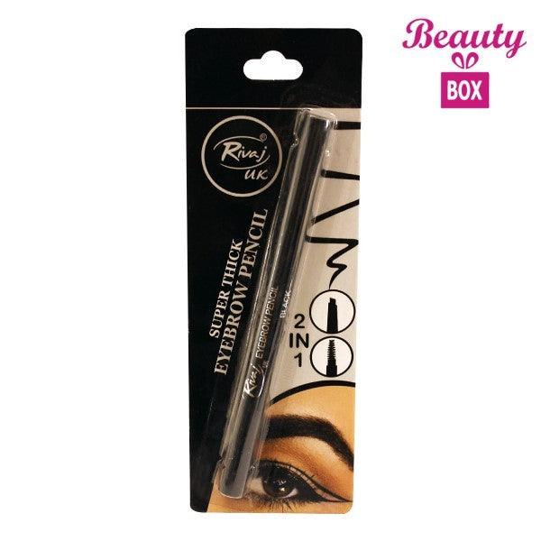 RIVAJ UK SUPER THICK EYEBROW PENCIL BLACK - Nazar Jan's Supermarket