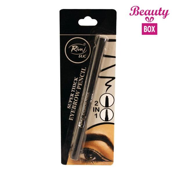 RIVAJ UK WATER PROOF EYEBROW PENCIL BLACK - Nazar Jan's Supermarket