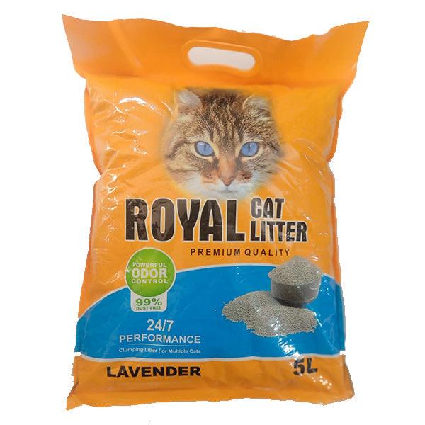 ROYAL CAT LITTER POWERFUL ODOR CONTROL LAVENDER 5LTR - Nazar Jan's Supermarket
