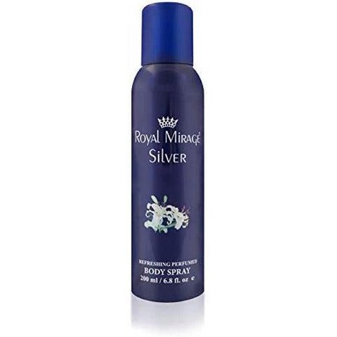 ROYAL MIRAGE SILVER BODY SPRAY 200ML - Nazar Jan's Supermarket