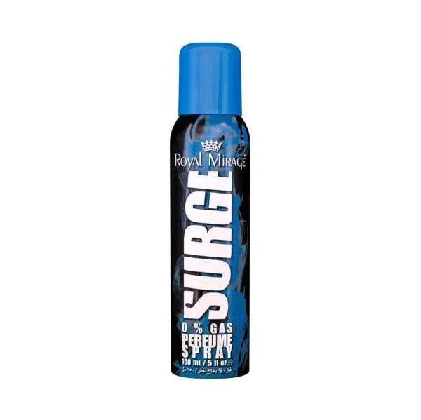 ROYAL MIRAGE SURGE 0% GAS BODY SPRAY 150ML - Nazar Jan's Supermarket