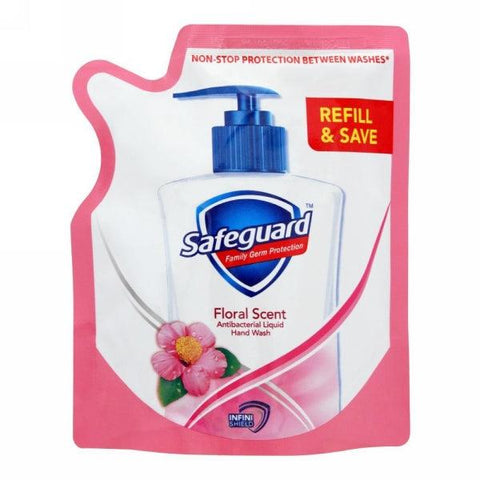 SAFEGUARD FLORAL SCENT LIQUID HAND WASH 180ML - Nazar Jan's Supermarket