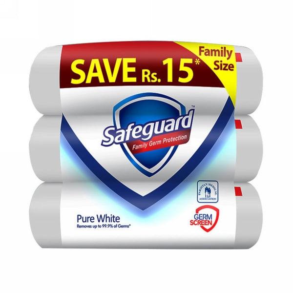 SAFEGUARD PURE WHITE 3 BUNDLE SET 135 GM - Nazar Jan's Supermarket