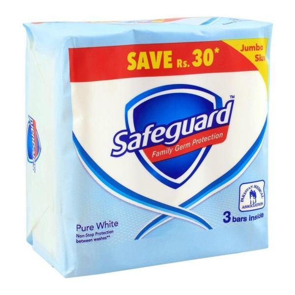 SAFEGUARD PURE WHITE BUNDLE 3 SET 175 GM - Nazar Jan's Supermarket