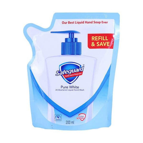 SAFEGUARD PURE WHITE LIQUID HAND WASH 180ML - Nazar Jan's Supermarket