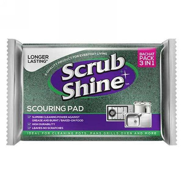 SCRUB SHINE SCOURING PAD LONGER LASTING 3IN1 - Nazar Jan's Supermarket