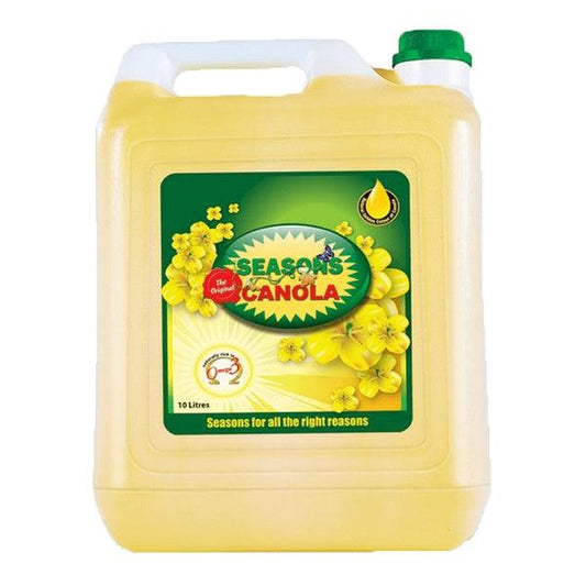 SEASONS CANOLA OIL 10LTR - Nazar Jan's Supermarket