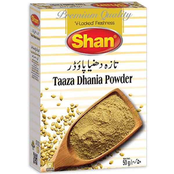 SHAN TAZA DHANIA POWDER 50GM - Nazar Jan's Supermarket