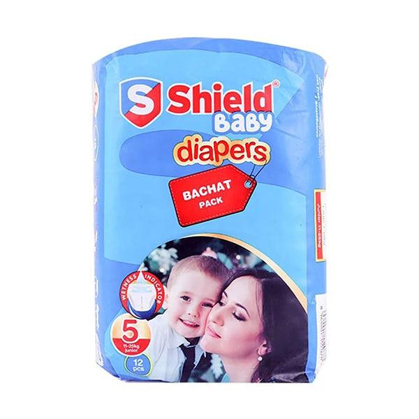 SHIELD BABY DIAPERS SUPER BACHAT JUNIOR 36PCS - Nazar Jan's Supermarket