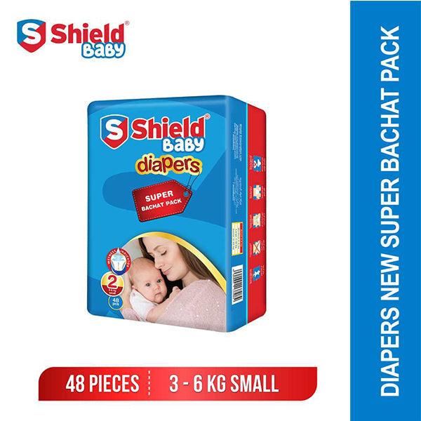 SHIELD BABY DIAPERS SUPER BACHAT SMALL 48PCS - Nazar Jan's Supermarket