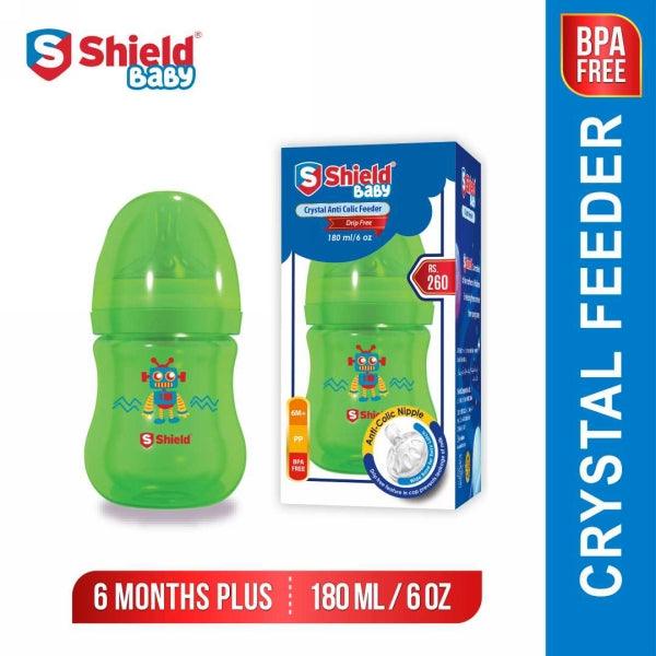 SHIELD CRYSTAL ANTI COLIC FEEDER 180ML - Nazar Jan's Supermarket