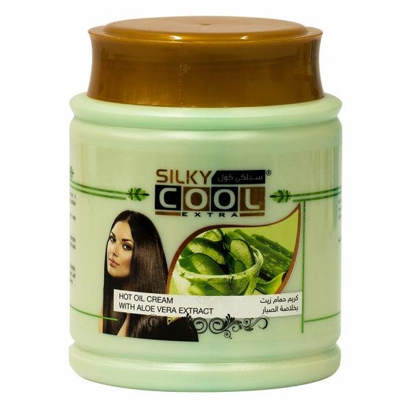 SILKY COOL EXTRA HOT OIL CREAM WITH ALOE VERA 1000ML - Nazar Jan's Supermarket