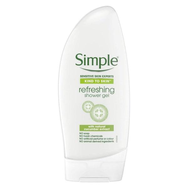 SIMPLE KIND TO SKIN REFRESHING SHOWER GEL 500ML - Nazar Jan's Supermarket