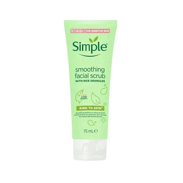 SIMPLE KIND TO SKIN SMOOTHING FACIAL SCRUB 75ML - Nazar Jan's Supermarket