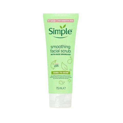 SIMPLE KIND TO SKIN SMOOTHING FACIAL SCRUB 75ML - Nazar Jan's Supermarket