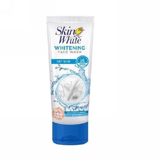 SKIN WHITE WHITENING FACE WASH DRY SKIN 100ML - Nazar Jan's Supermarket