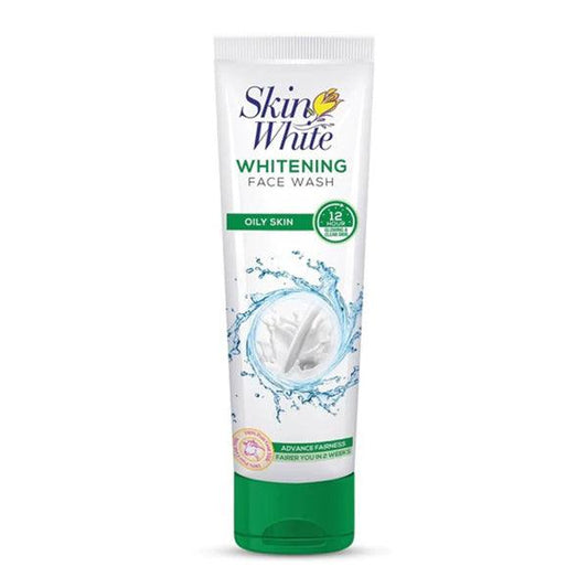 SKIN WHITE WHITENING FACE WASH OILY SKIN 100ML - Nazar Jan's Supermarket