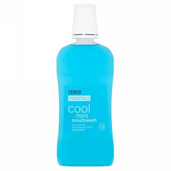 TESCO ESSENTIALS COOL MINT MOUTHWASH 500ML - Nazar Jan's Supermarket