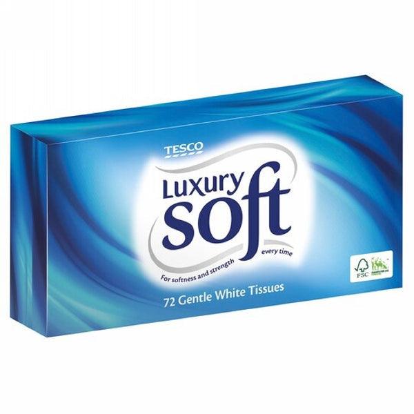 TESCO LUXURY SOFT REGULAR TISSUES 72`S - Nazar Jan's Supermarket