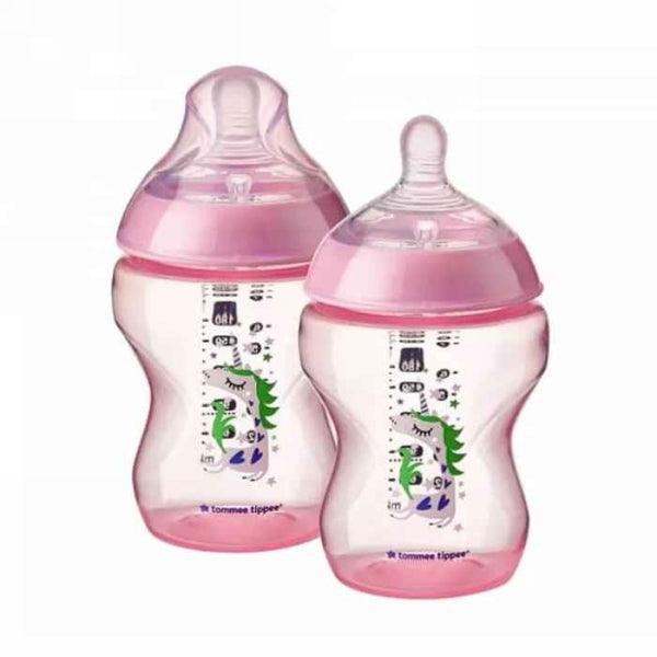 TOMMEE TIPPEE FEEDING BOTTLE PINK 260GM - Nazar Jan's Supermarket