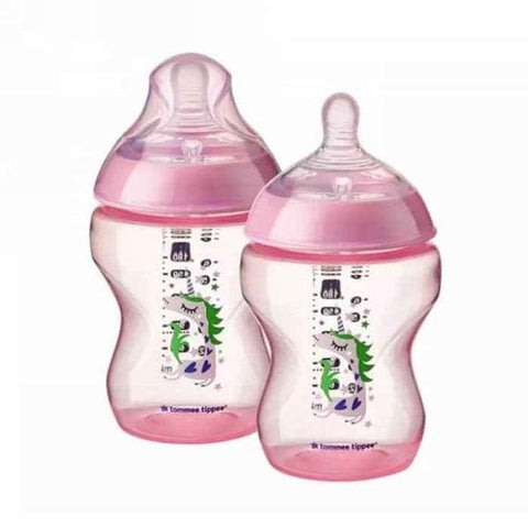 TOMMEE TIPPEE FEEDING BOTTLE PINK 260GM - Nazar Jan's Supermarket