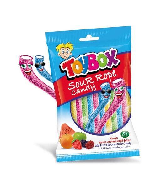 TOY BOX LICORICE SOUR ROPE CANDY 80GM - Nazar Jan's Supermarket