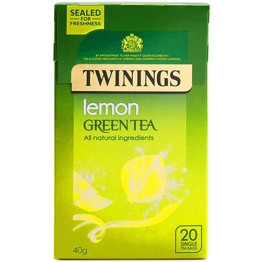 TWININGS OF LONDON GREEN TEA &amp; LEMON 40G - Nazar Jan's Supermarket
