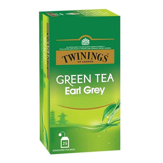 TWININGS OF LONDON GREEN TEA EARL GREY 50GM - Nazar Jan's Supermarket