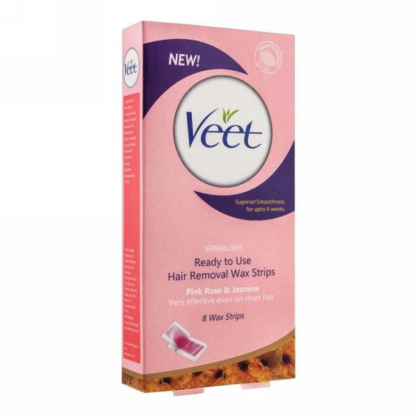 VEET BODY STRIPS PINK ROSE & JASMINE 8WAX STRIPS - Nazar Jan's Supermarket