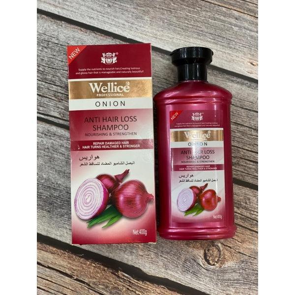 WELLICE ONION ANTI HAIR LOSS SHAMPOO 400G - Nazar Jan's Supermarket