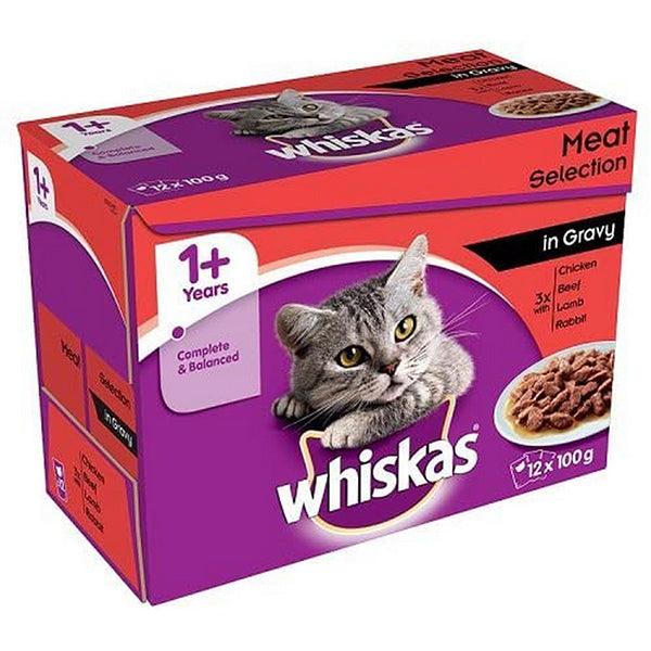 WHISKAS CAT FOOD IN GRAVY 1+ 100GM - Nazar Jan's Supermarket