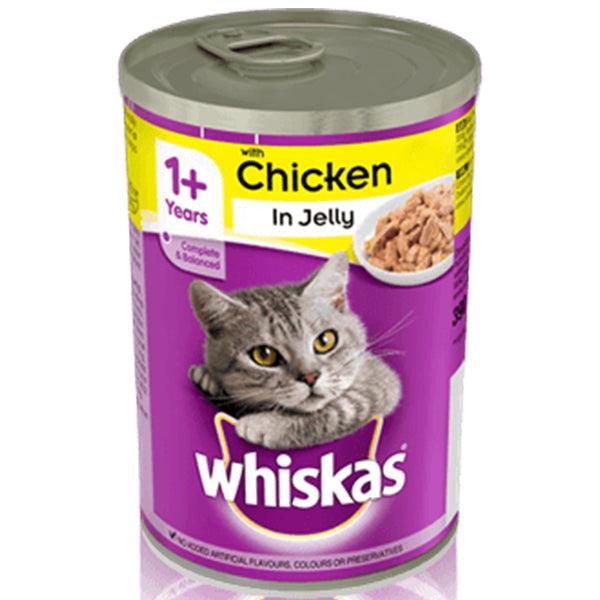 WHISKAS CHICKEN IN JELLY 1+ 390G TIN - Nazar Jan's Supermarket