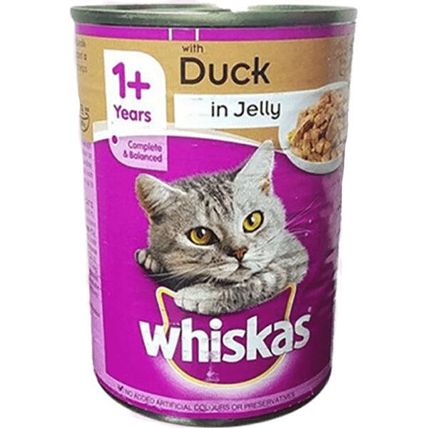 WHISKAS DUCK IN JELLY 1+ 390G TIN - Nazar Jan's Supermarket