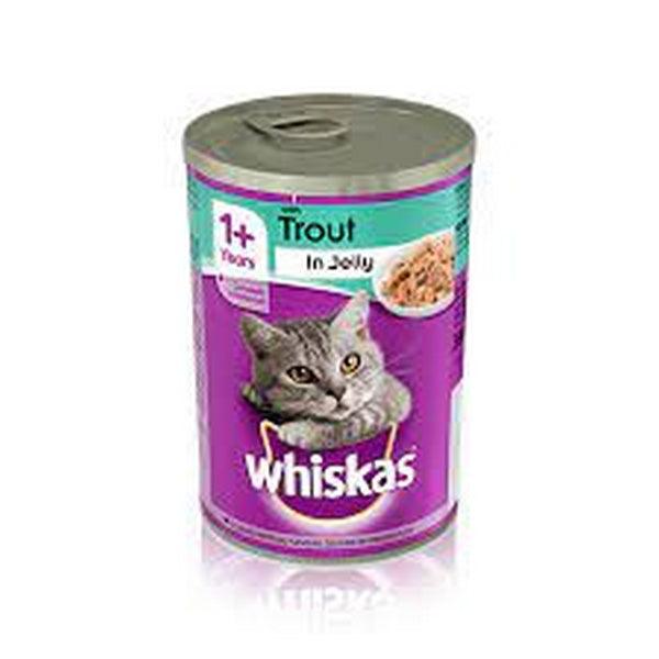 WHISKAS TROUT IN JELLY 1+ 390G TIN - Nazar Jan's Supermarket