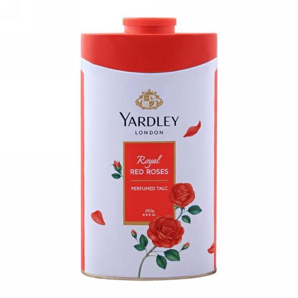 YARDLEY ROYAL RED ROSES TALCUM POWDER 250GM TIN - Nazar Jan's Supermarket