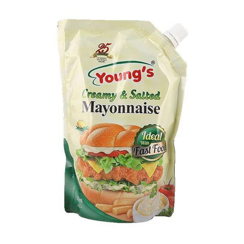 YOUNG`S CREAMY & SALTED MAYO 1KG - Nazar Jan's Supermarket